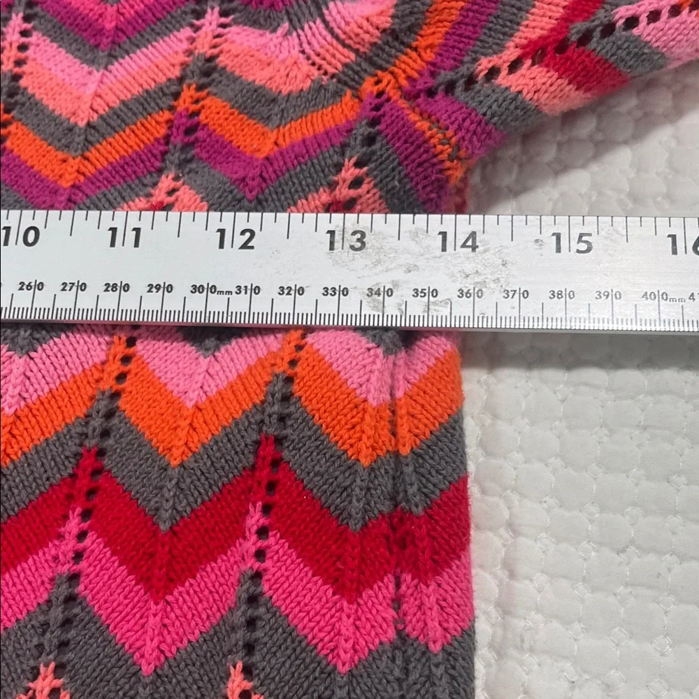 Hanna Andersson‎ Pink and Red Chevron Dress
